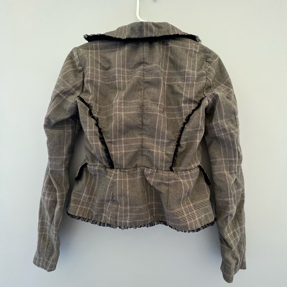 Killah Gray Blazer with Pink and White Thread - Picture 3 of 3